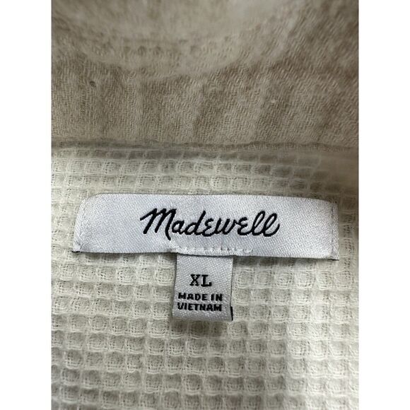 Madewell Waffleback Branner Cream Shirt Jacket XL - Picture 10 of 12